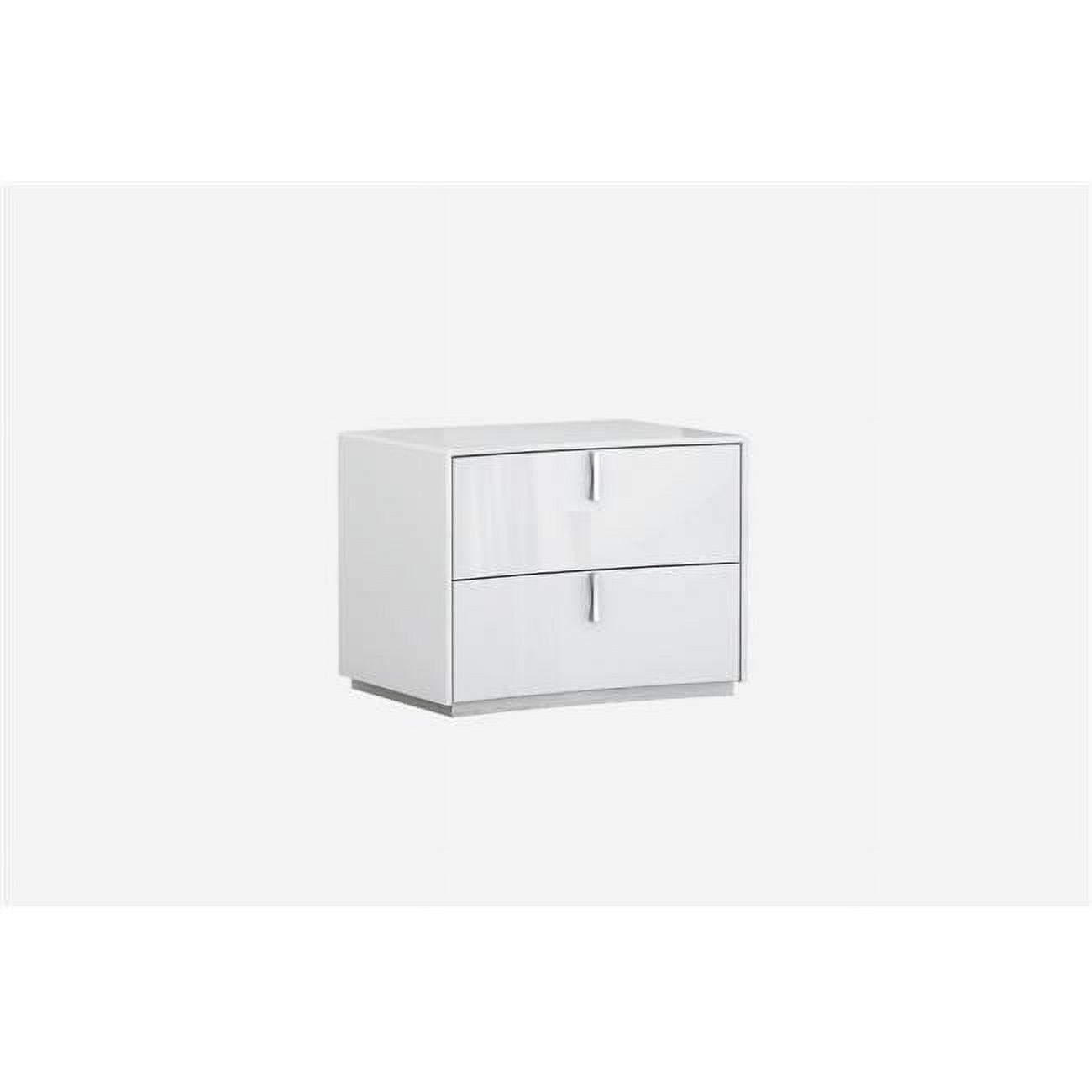 22" X 18" X 18" White  Nightstand