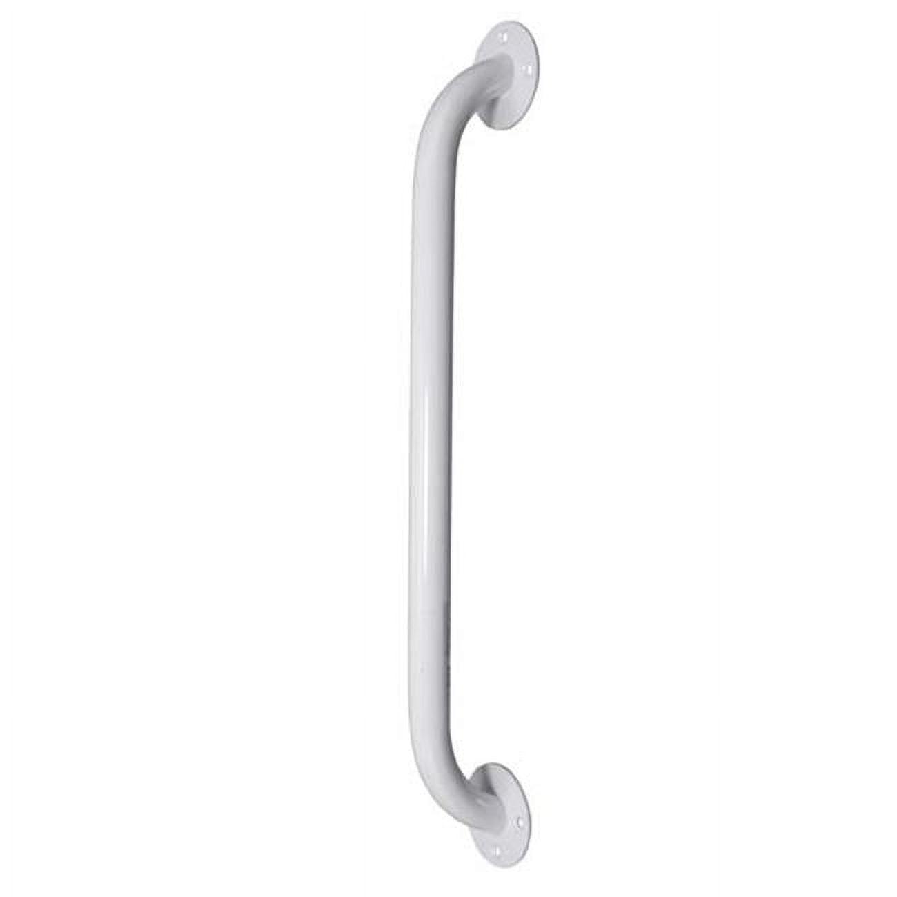 White Powder Coated Steel Grab Bar 16.38 Inches