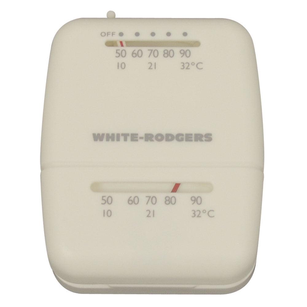 White-Rodgers 1C20101S1 White Rodgers Heating Thermostat - White