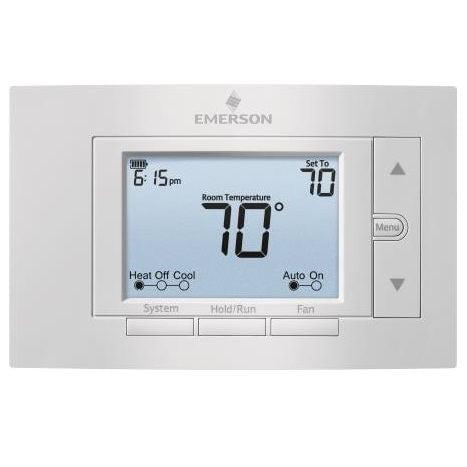 Emerson 80 Series Universal Non-Programmable Thermostat, 5 In. Display, 2 Heat / 2 Cool