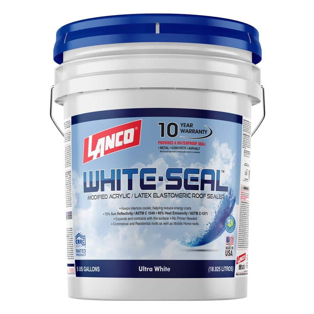 Ultra White 5-Gallon Acrylic Elastomeric Reflective Roof Sealer