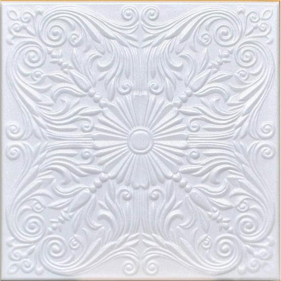 Antique Ceilings White Styrofoam Ceiling Tile Astana (Package of 8 Tiles) - same as Spanish Silver and R139