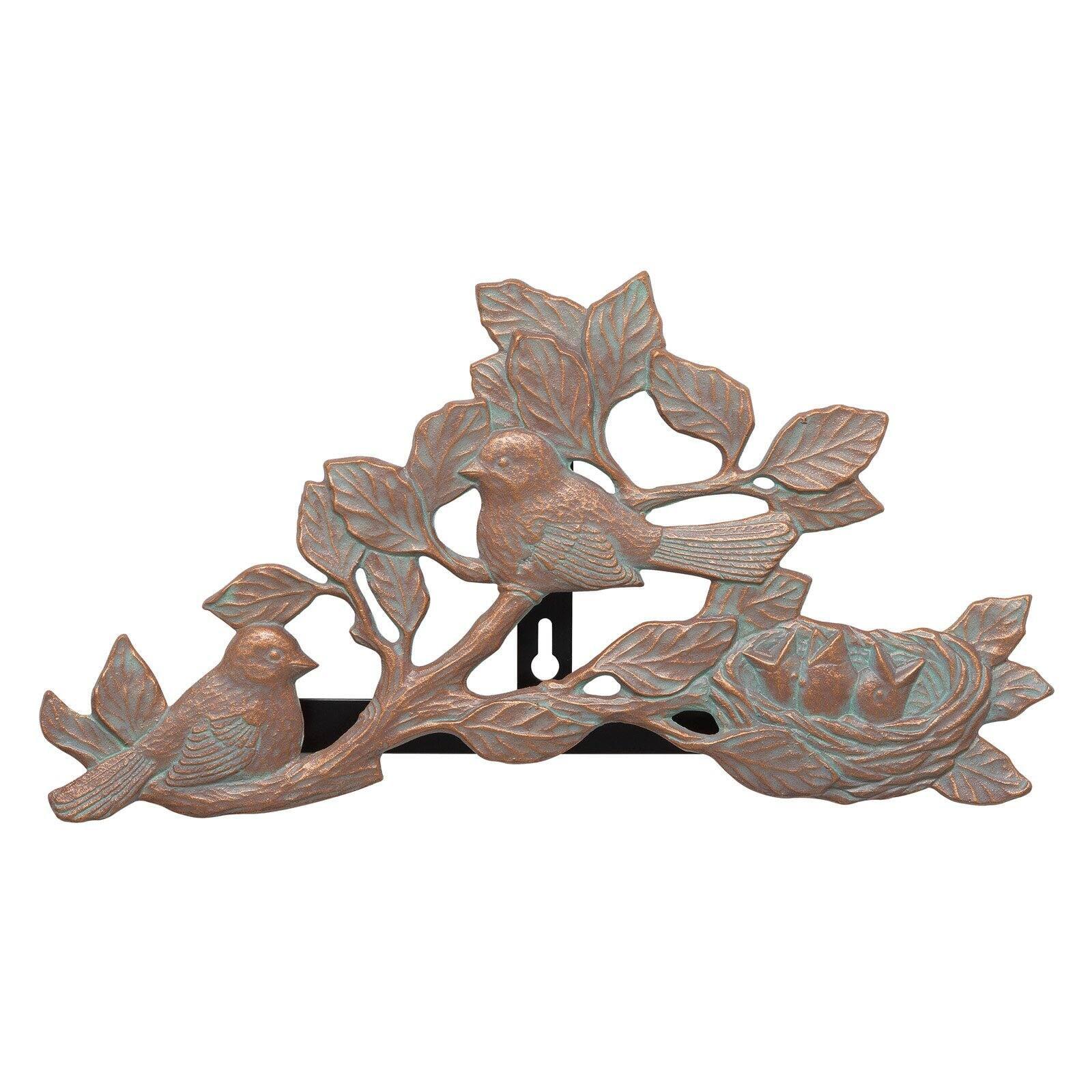 Copper Verdi Aluminum Chickadee Garden Hose Holder