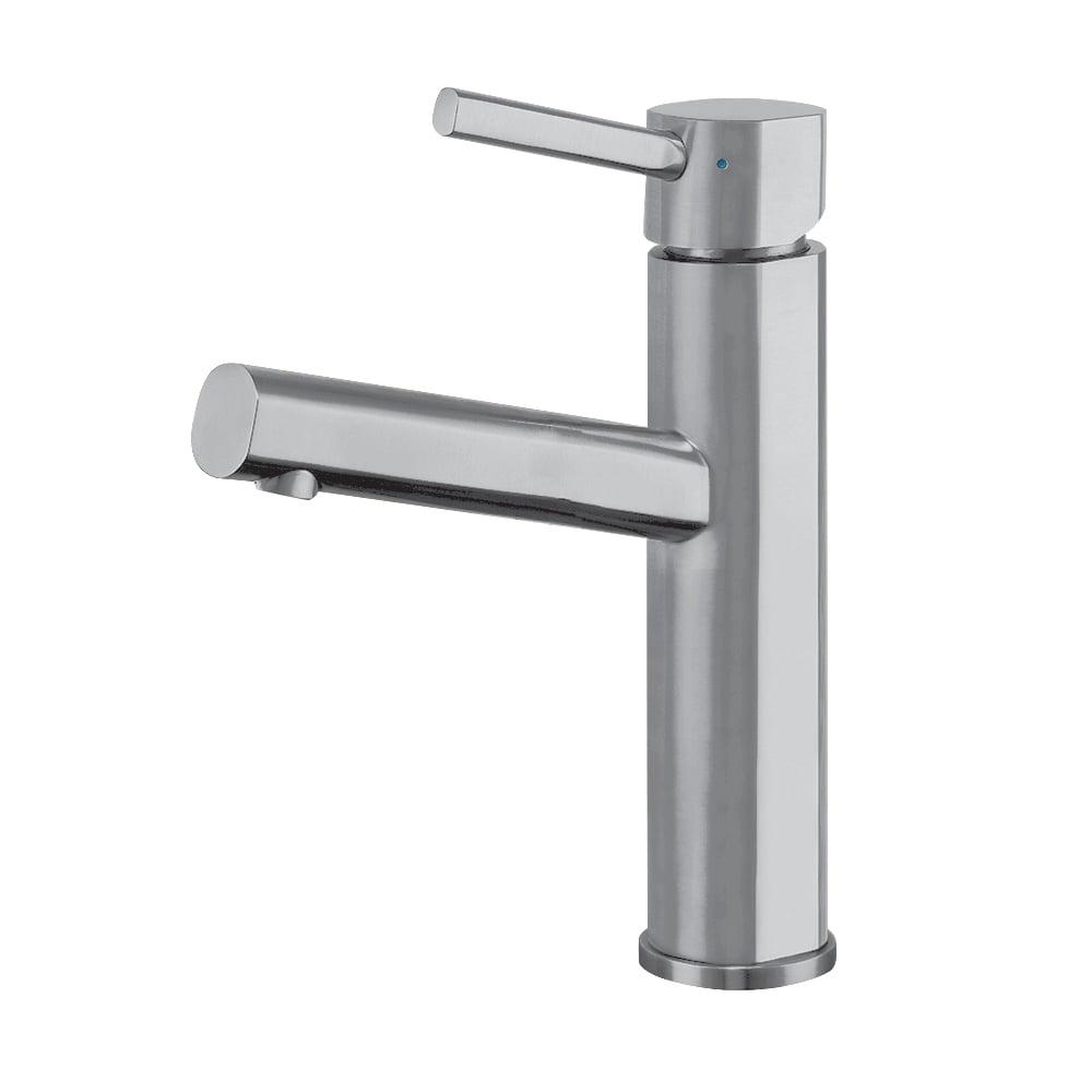 Whitehaus Collection Stainless Steel Single Lever Elevated Bathroom Faucet