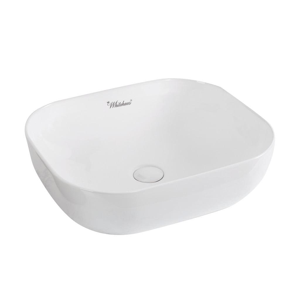 Whitehaus Collection Isabella Plus 15.75'' White Vitreous China Rectangular Bathroom Sink