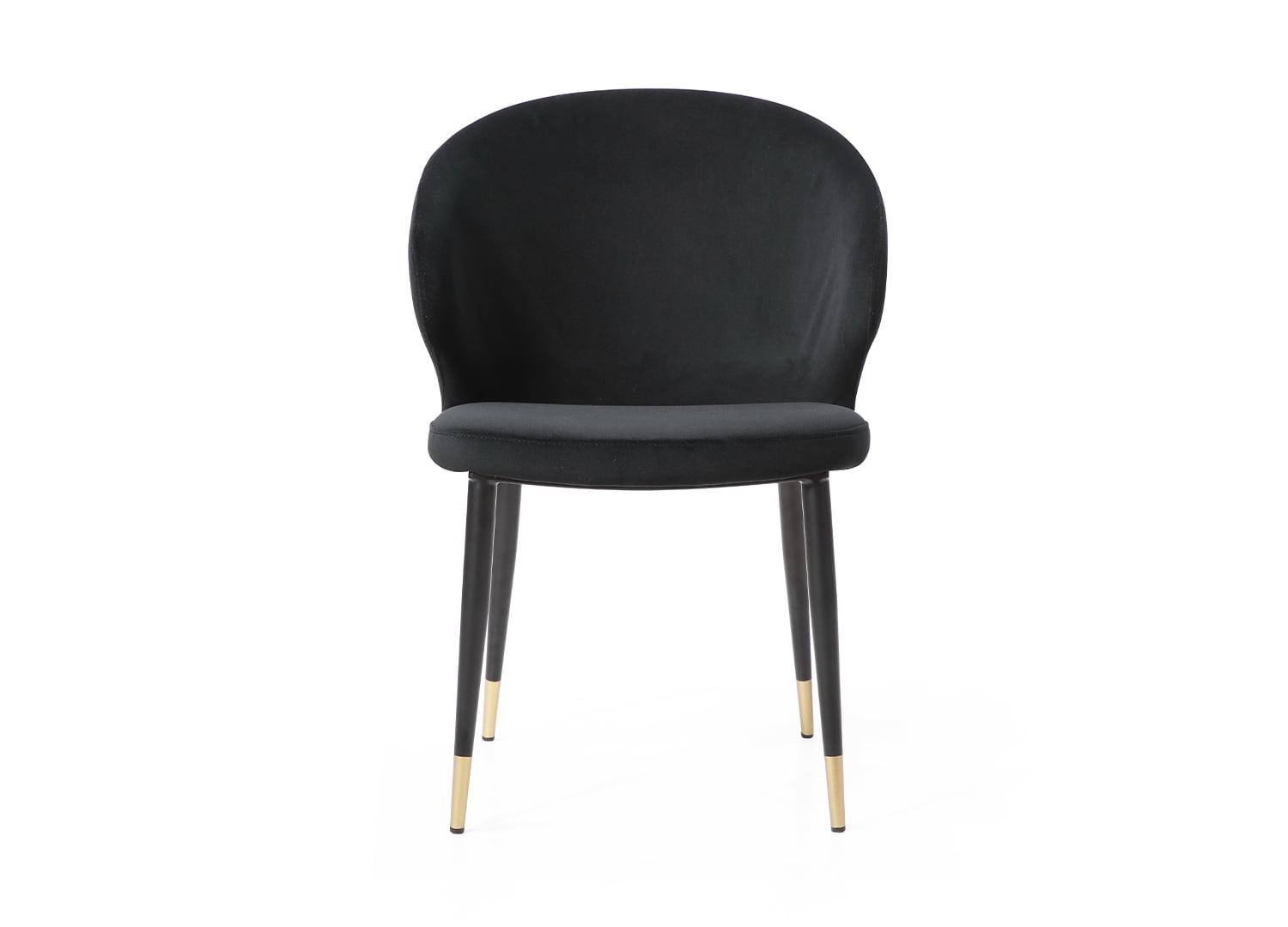 Velvet Upholstered Side Chair