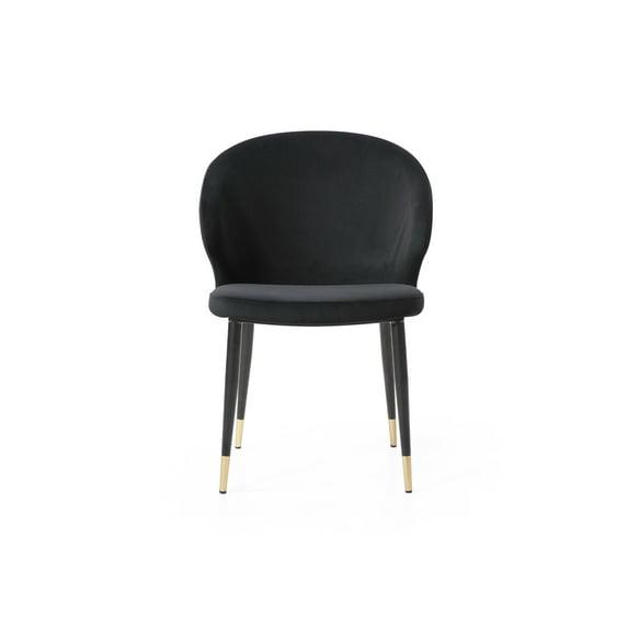 Velvet Upholstered Side Chair