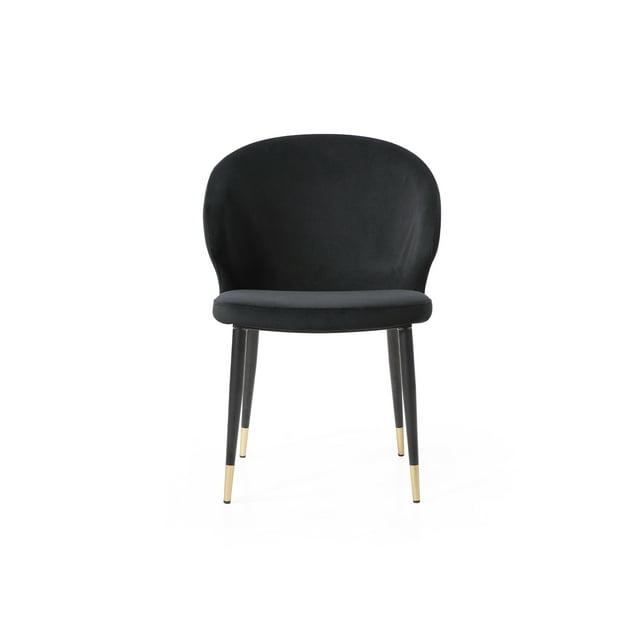 Velvet Upholstered Side Chair