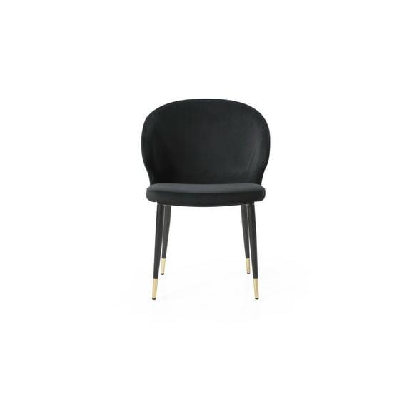 Velvet Upholstered Side Chair