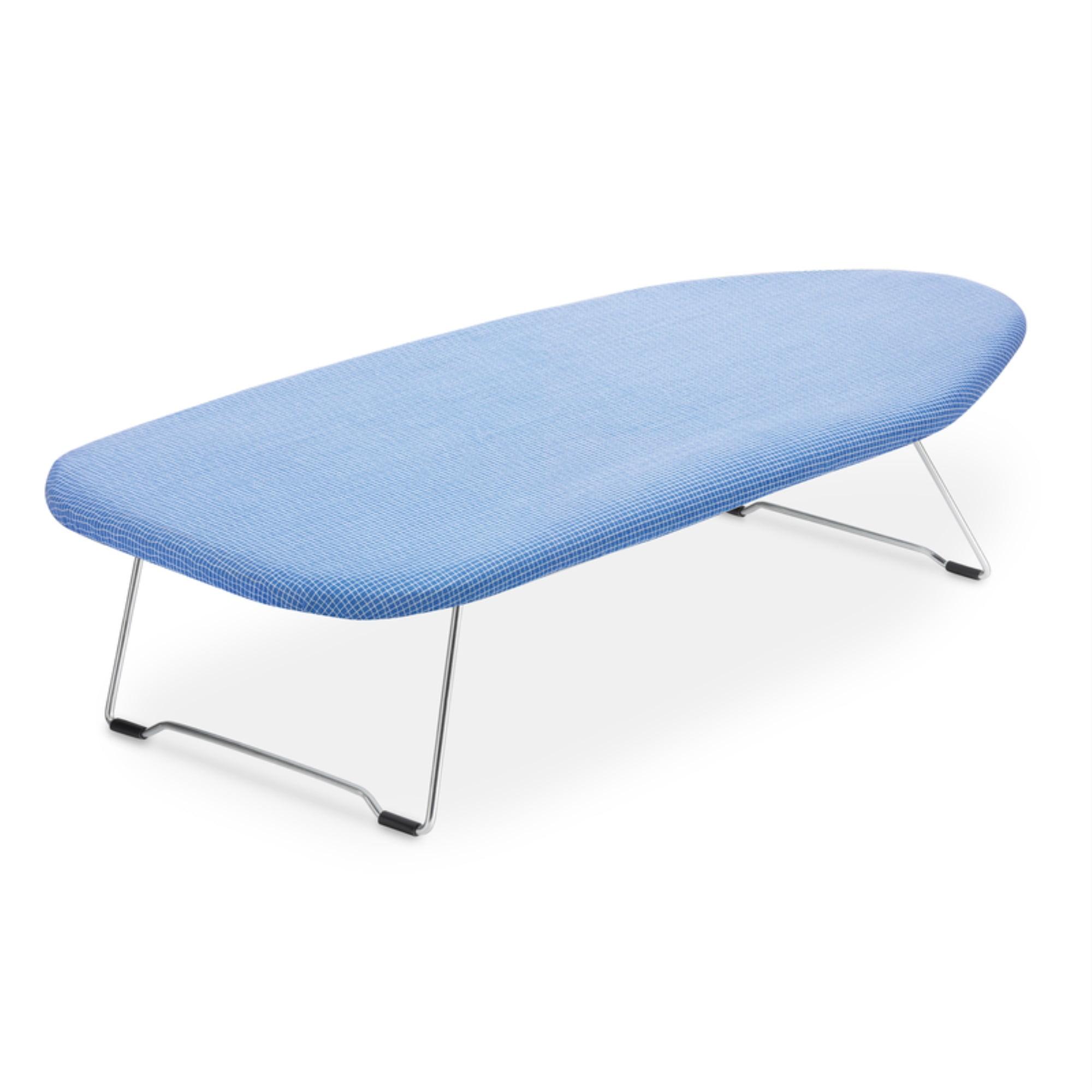 Blue Metal Mesh Tabletop Ironing Board with Padded Cover