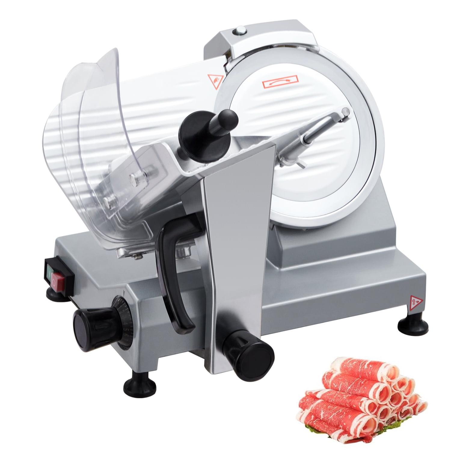 Commercial 10" Electric Meat Slicer Blade Food Slicer Cutter 240W With Child Lock Protection