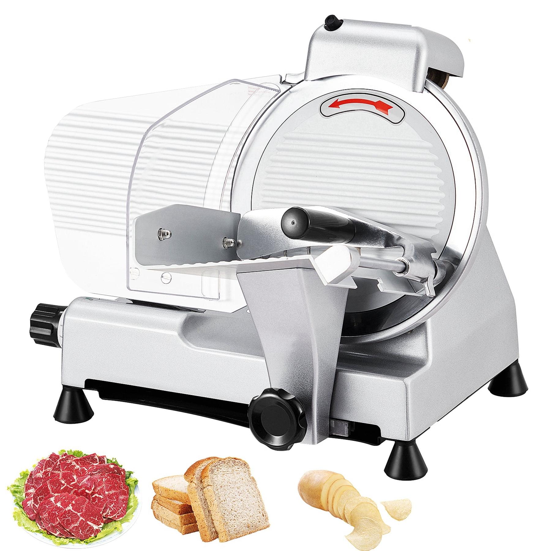 Silver 10" Electric Meat Slicer with Alloy Steel Blade