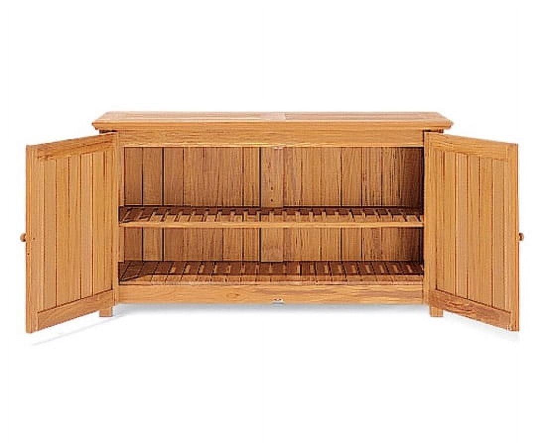 WholesaleTeak Outdoor Patio Grade-A Teak Wood Chest Storage Cabinet #WMSTCH