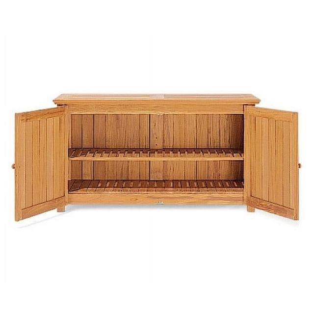 WholesaleTeak Outdoor Patio Grade-A Teak Wood Chest Storage Cabinet #WMSTCH