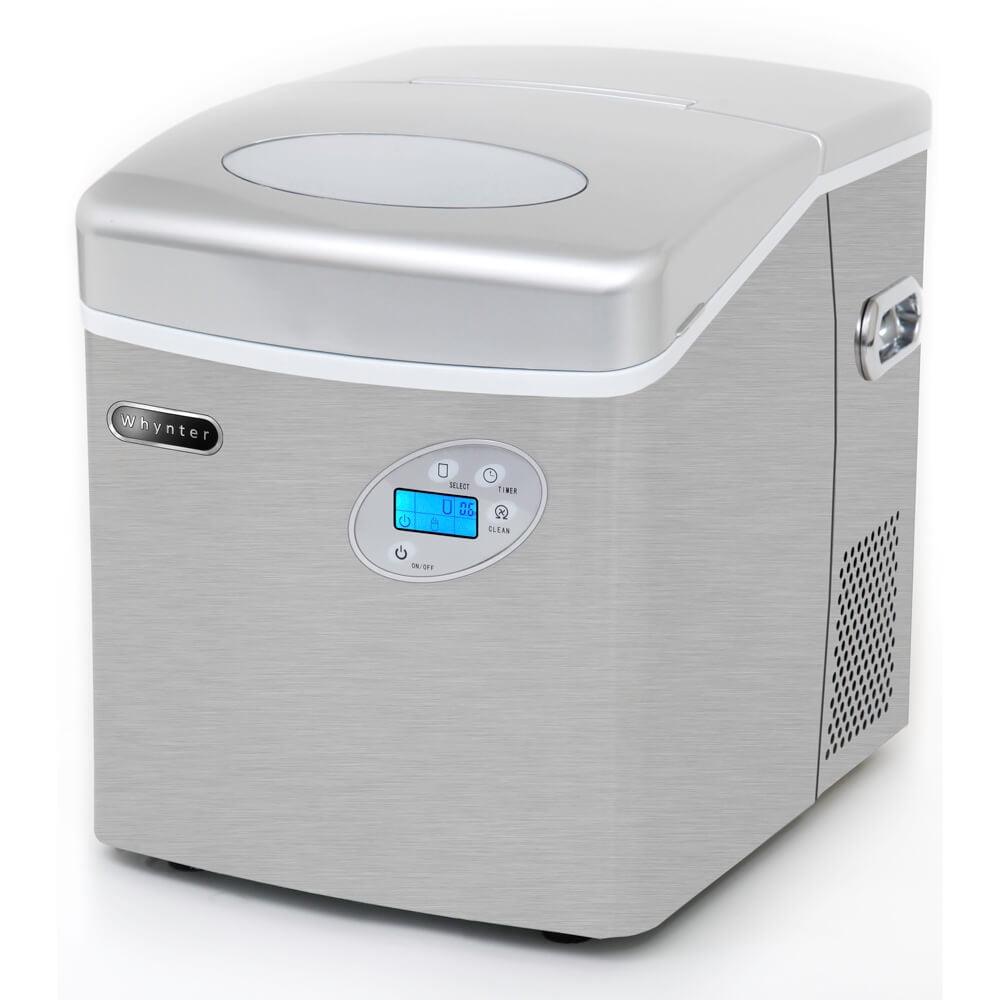 Whynter Stainless Steel Portable Countertop Ice Maker, 49 lb Capacity