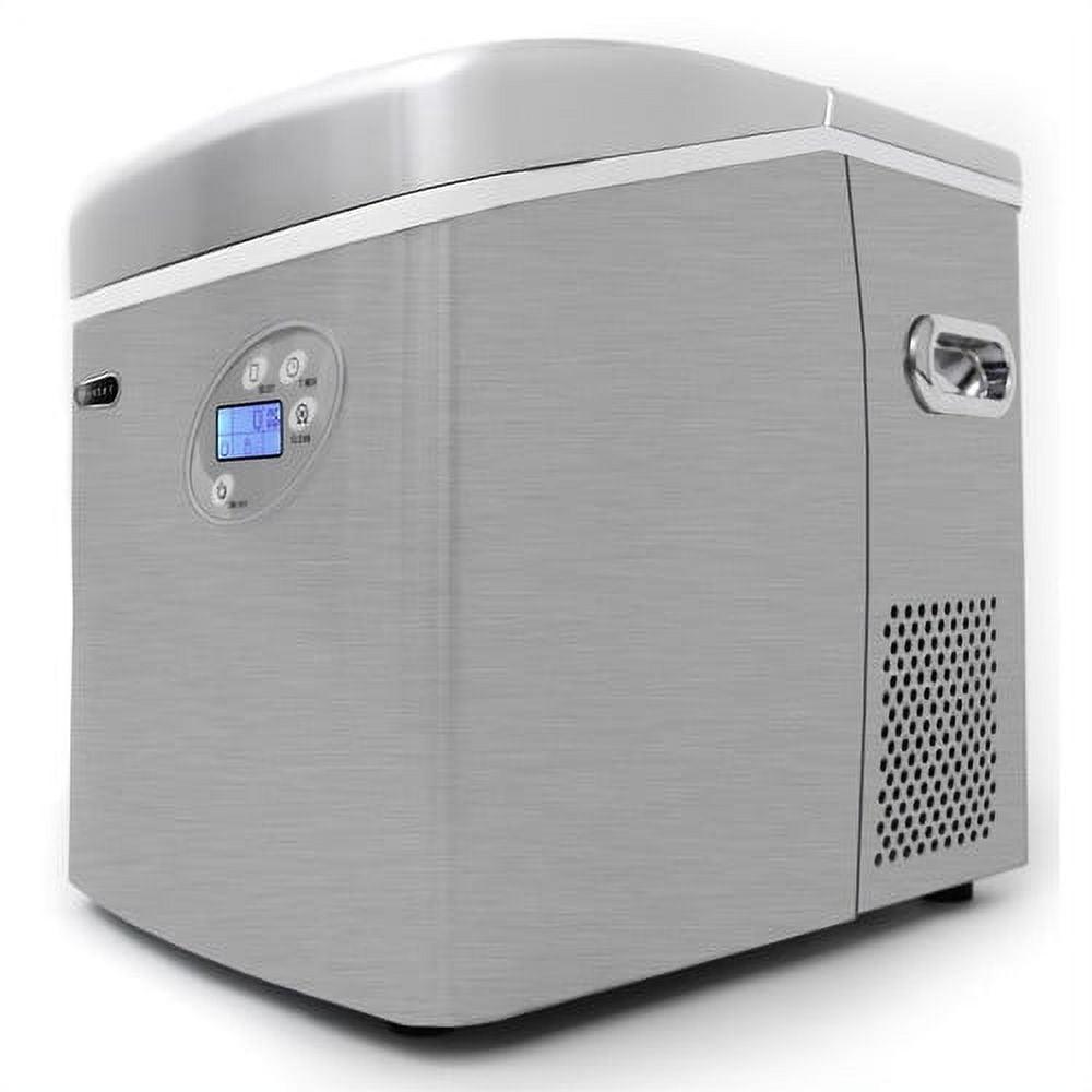 Whynter Portable Ice Maker with 49lb Capacity Stainless Steel with Water Connection