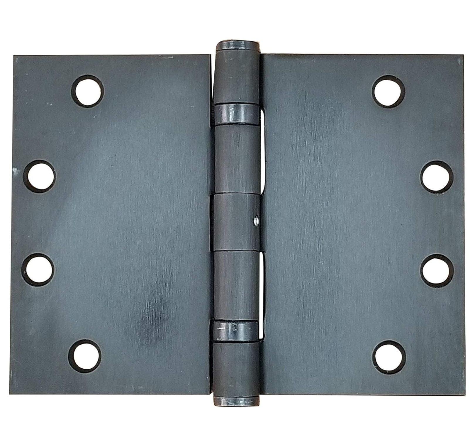 Wide Throw Hinge - Heavy Duty Steel with Oil Rubbed Bronze Finish, 4.5 Inch x 6 Inch, Bearing, 2 Pack