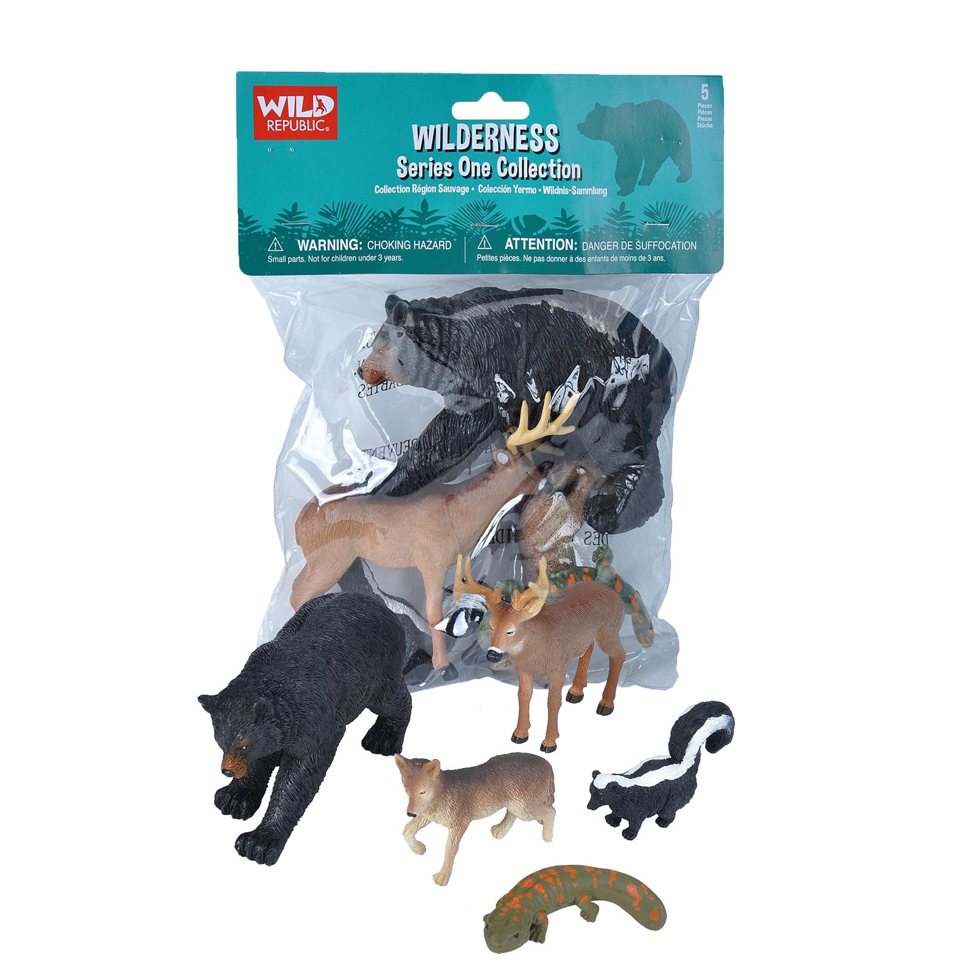 Wild Republic Wilderness Series One Animal Figurine Set, 5 Pieces