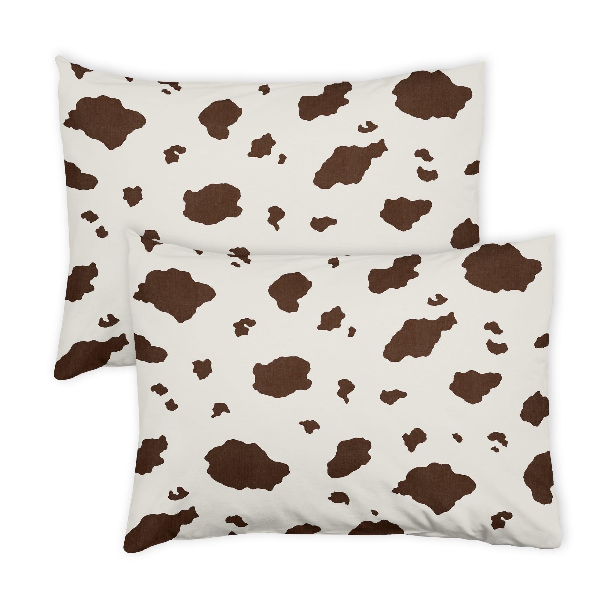 Wild West Cowboy Cow Print Pillow Shams - 2 Pack Set