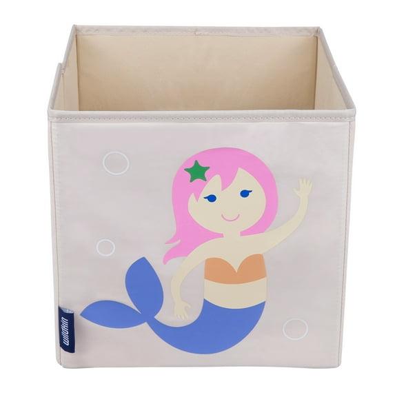 Wildkin 10 Inch Kids Canvas Toy Storage Cube  (Mermaids)