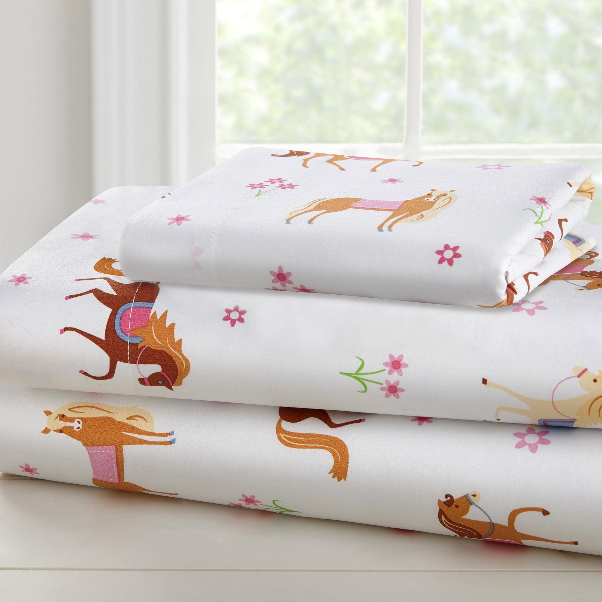 Horses Microfiber Sheet Set - Toddler