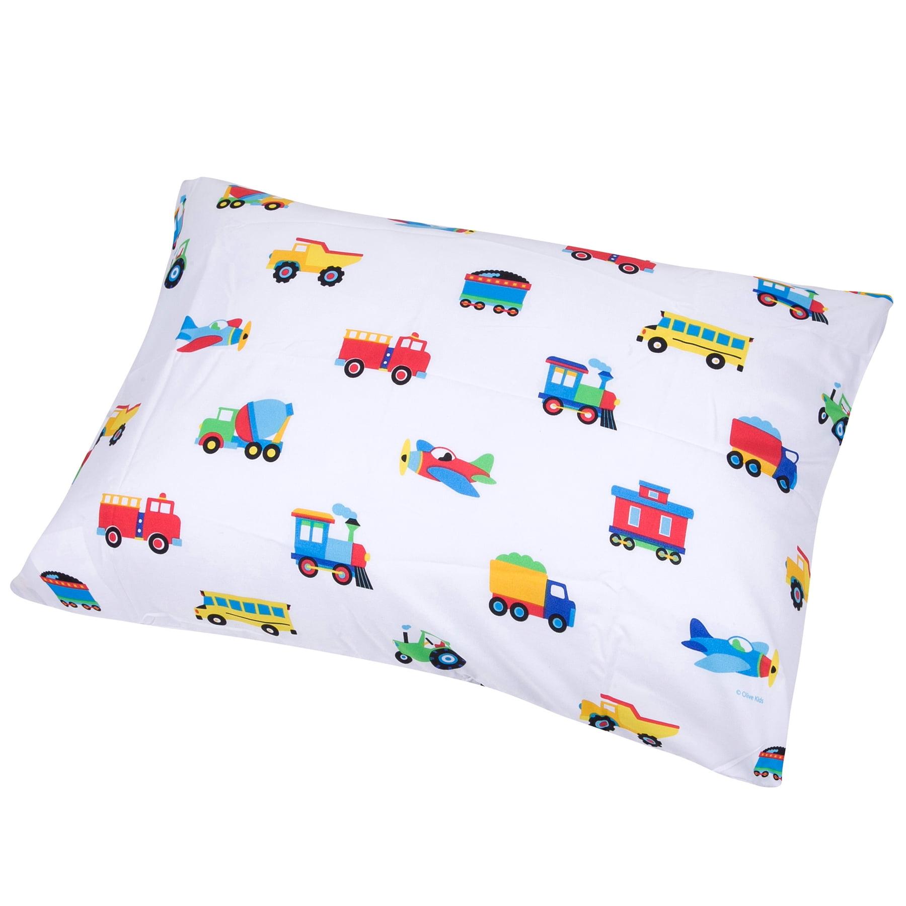 Wildkin Trains, Planes & Trucks Microfiber Pillowcase - Standard