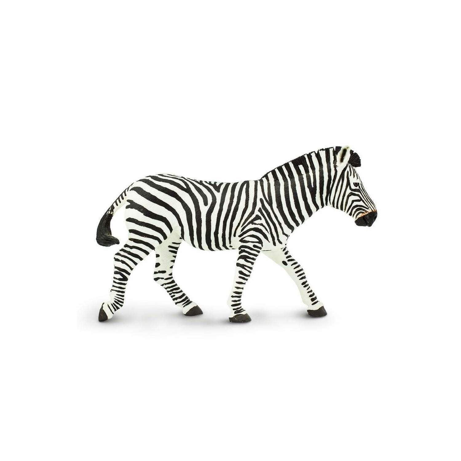 Safari Ltd. Zebra Figurine - Realistic 5.85" Figure - Educational Toy for Boys, Girls & Kids Ages 1+
