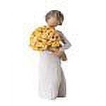 Willow Tree Good Cheer Resin Figurine with Yellow Flowers