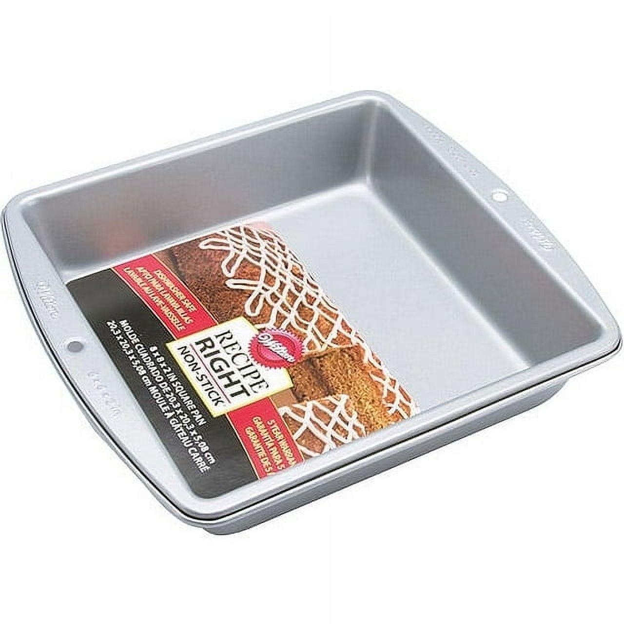 Wilton 8 in. W X 8 in. L Cake Pan Silver 1 pc