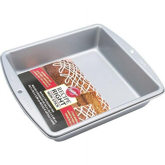 Wilton 8x8 Inch Non-Stick Aluminum Square Cake Pan