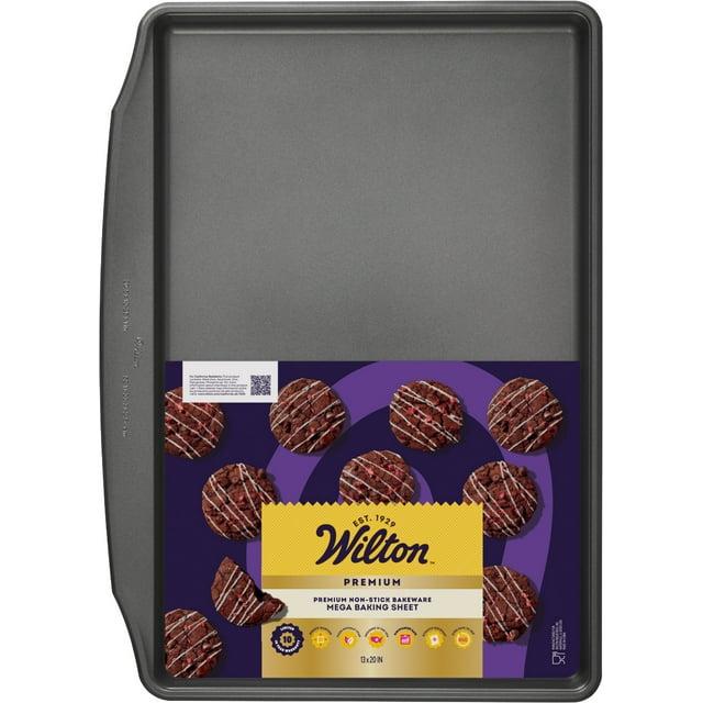 Wilton Premium Non-Stick Cookie Sheet Steel Baking Pan 13" x 20" Rectangular Baking Tray Packaging May Vary