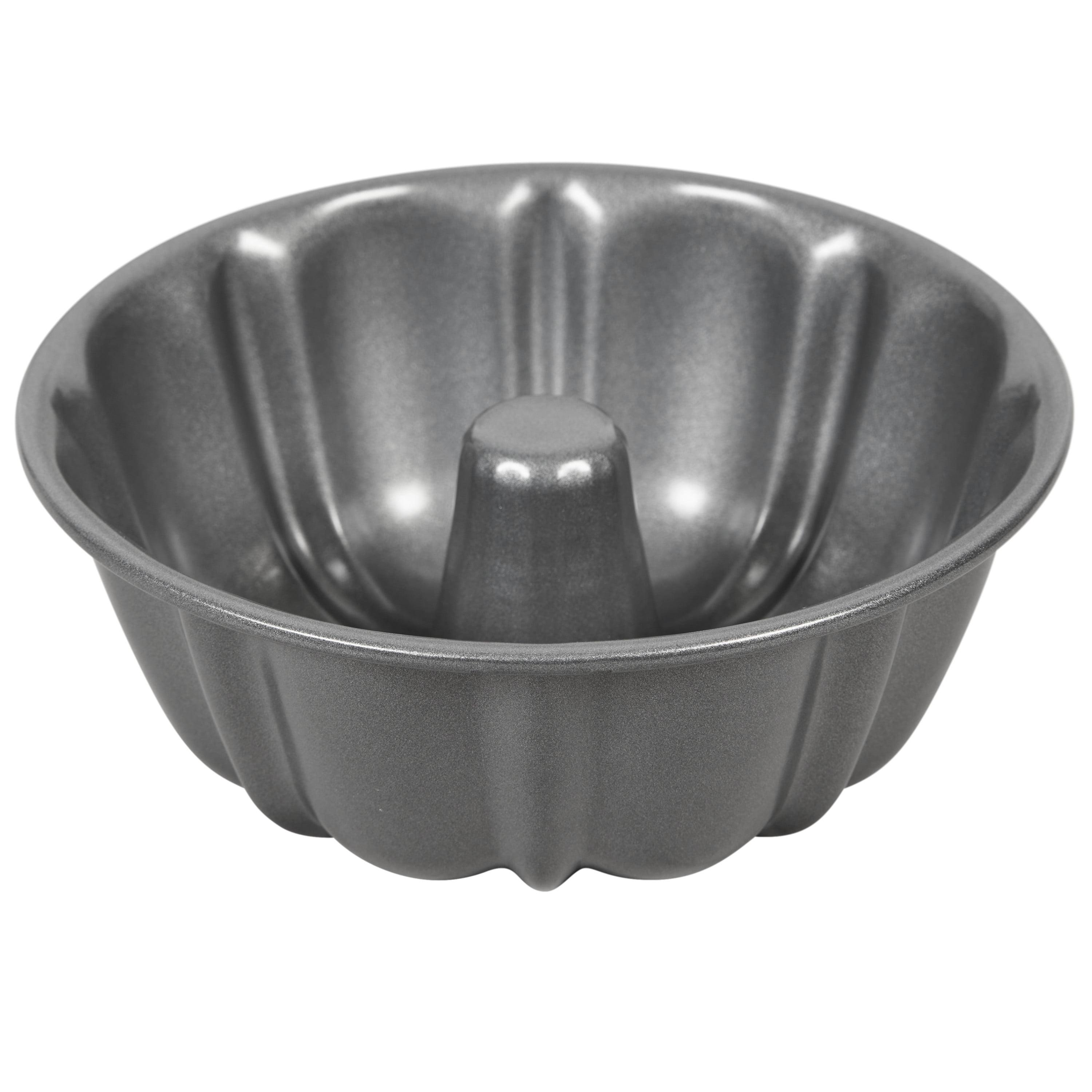 Wilton Premium 6" Non-Stick Steel Bundt Cake Fluted Tube Baking Pan, Packaging May Vary