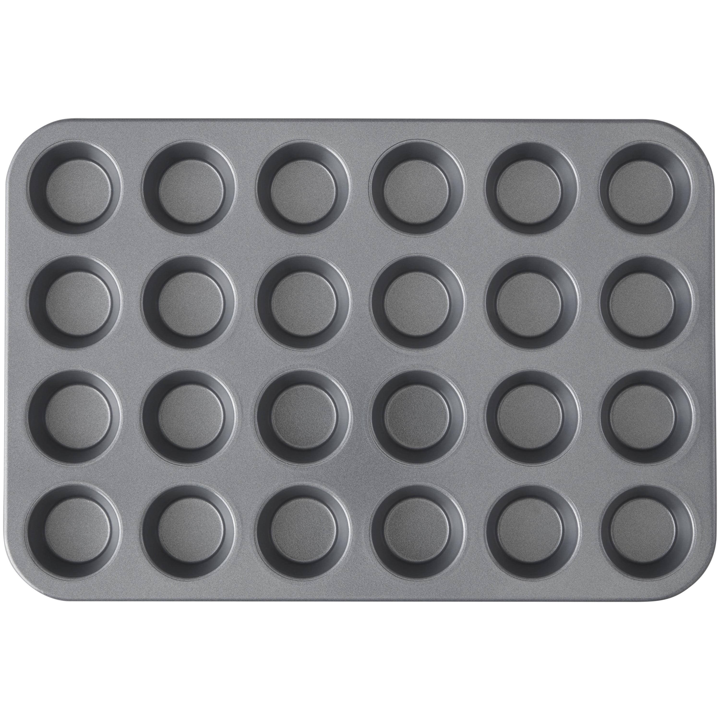 Non-Stick 24-Cup Mini Round Muffin Pan