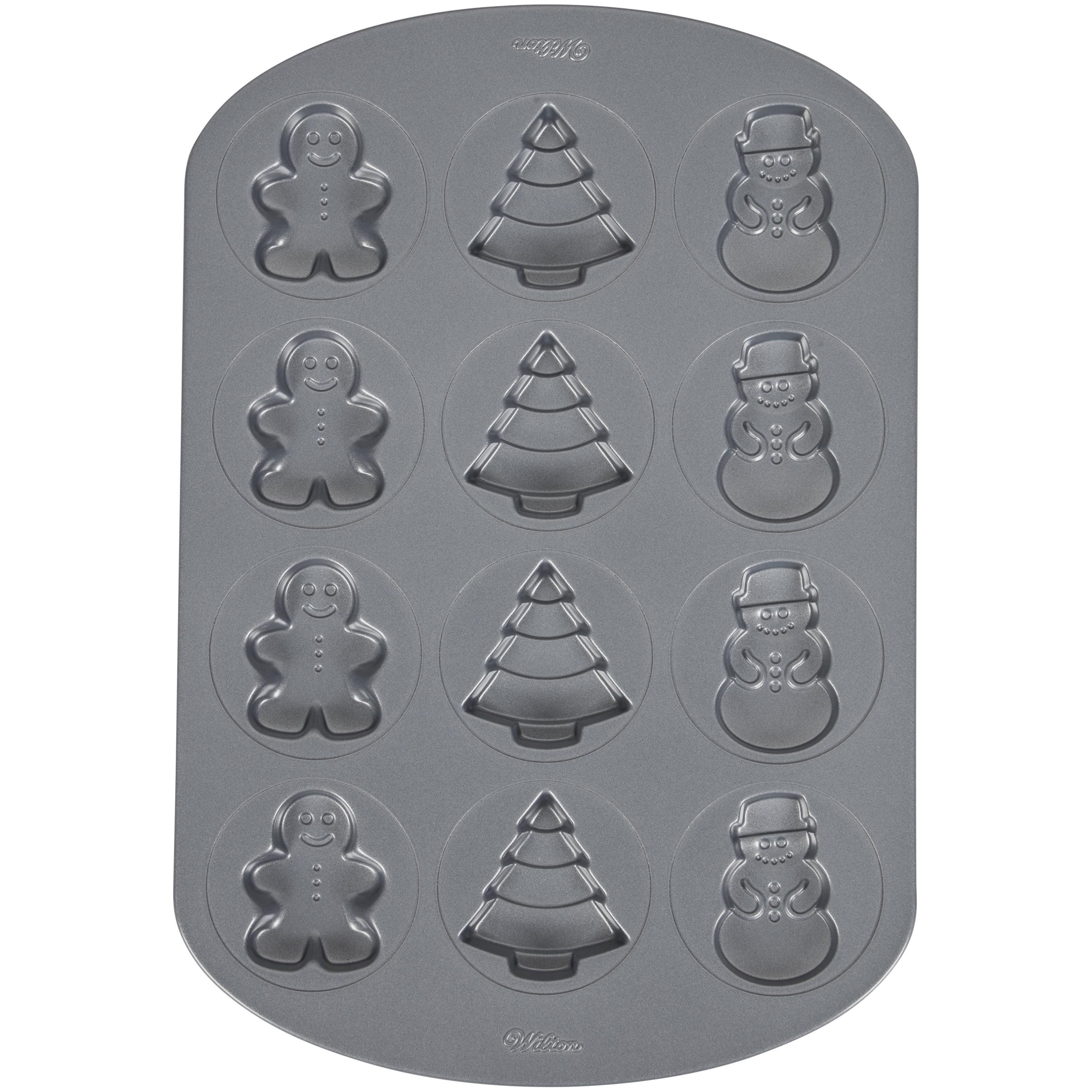 Non-Stick Holiday Shapes Cookie Sheet Pan, 12-Cavity