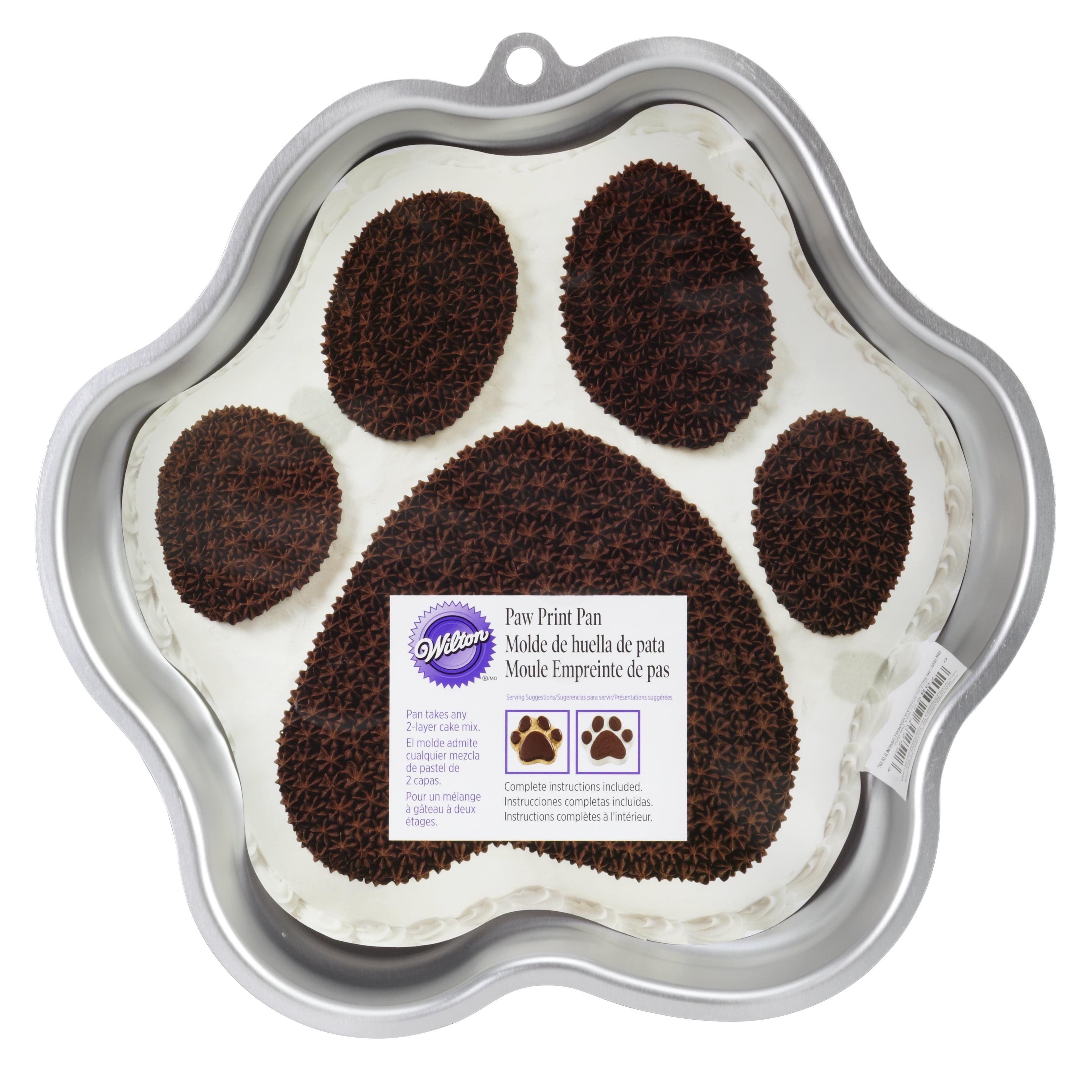 Aluminum Paw Print Novelty Cake Pan, 10.5"