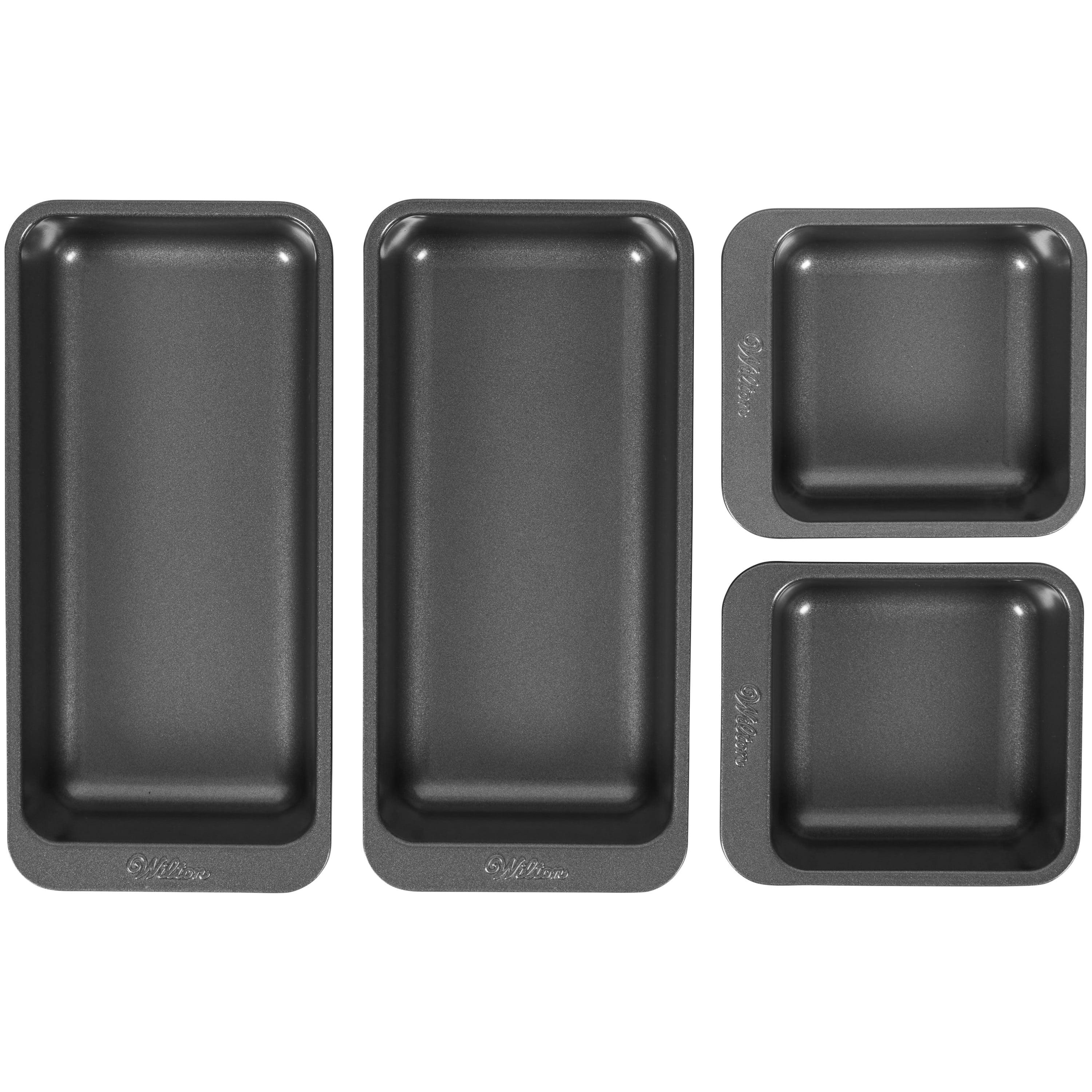 Wilton 4-Piece Non-Stick Square and Oblong Baking Pan Set