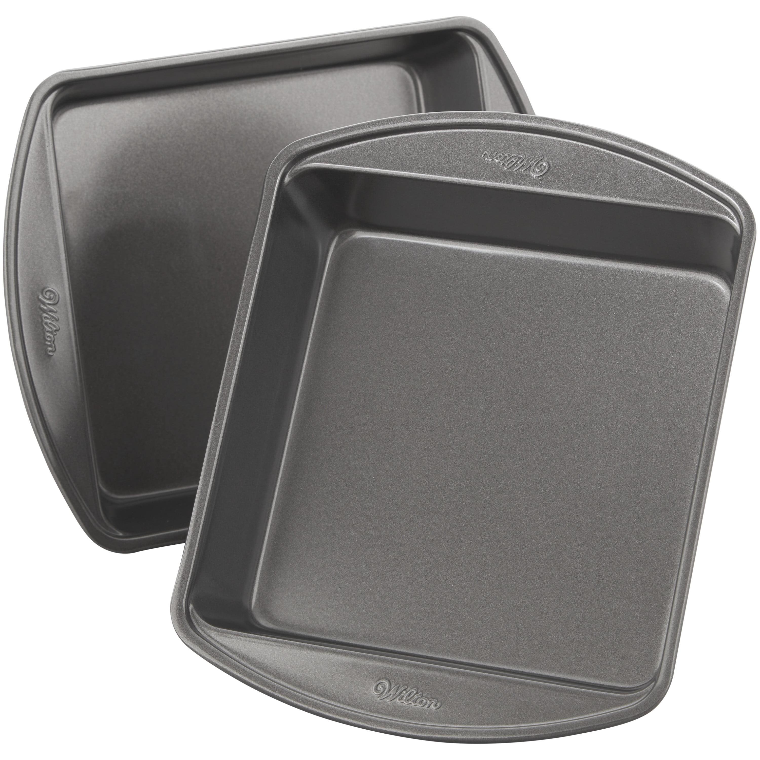 Wilton Non-Stick Aluminum Square 8-inch Cake Pan Set