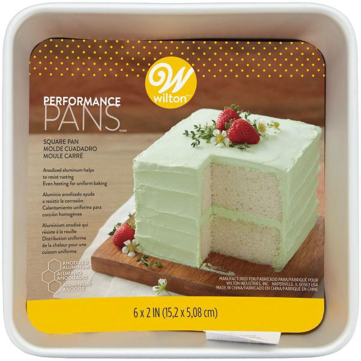 Wilton 6" Square Non-Stick Aluminum Cake Pan