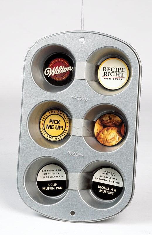 Wilton Non-Stick 6-Cup Silver Jumbo Muffin Pan