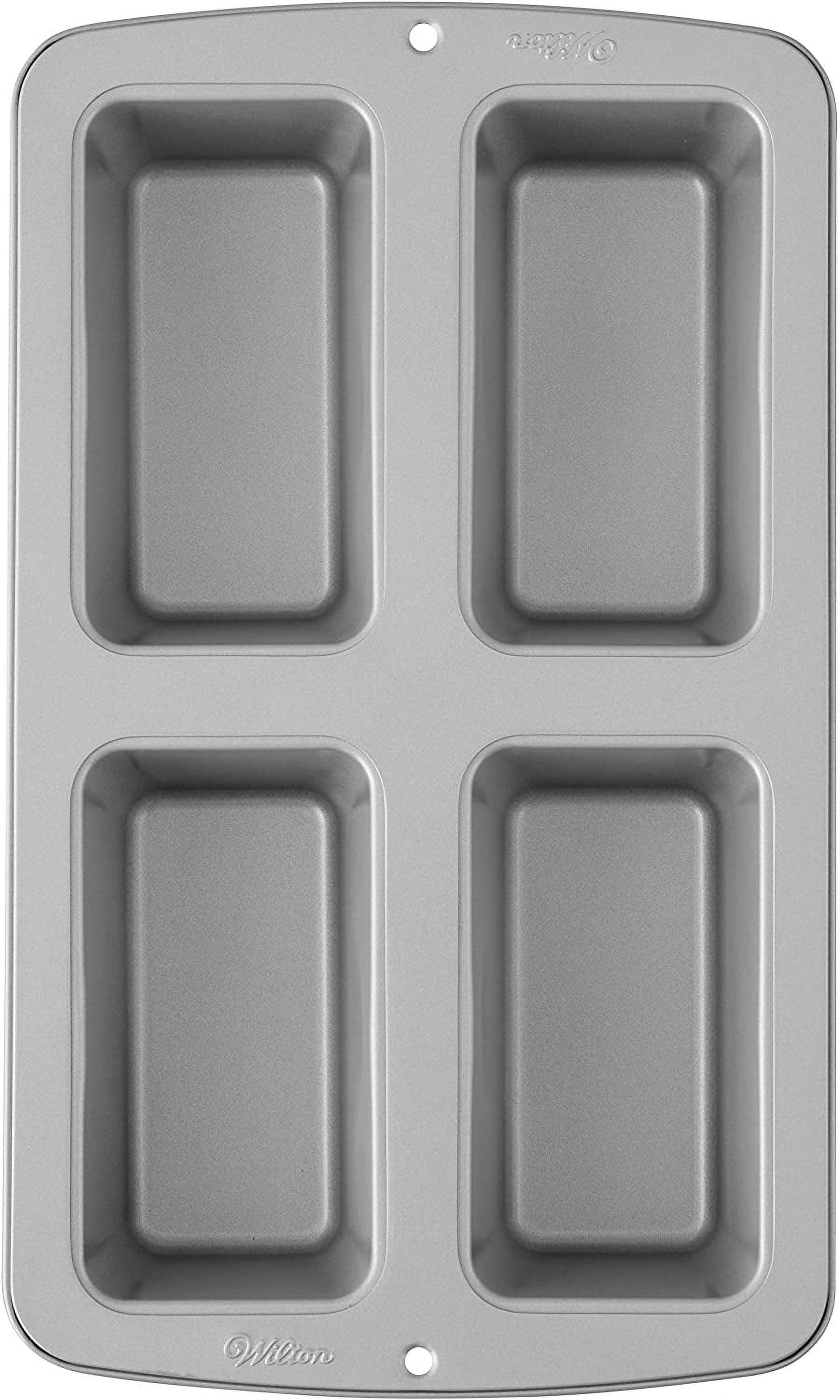 Wilton Non-Stick Steel 4-Cavity Mini Loaf Pan