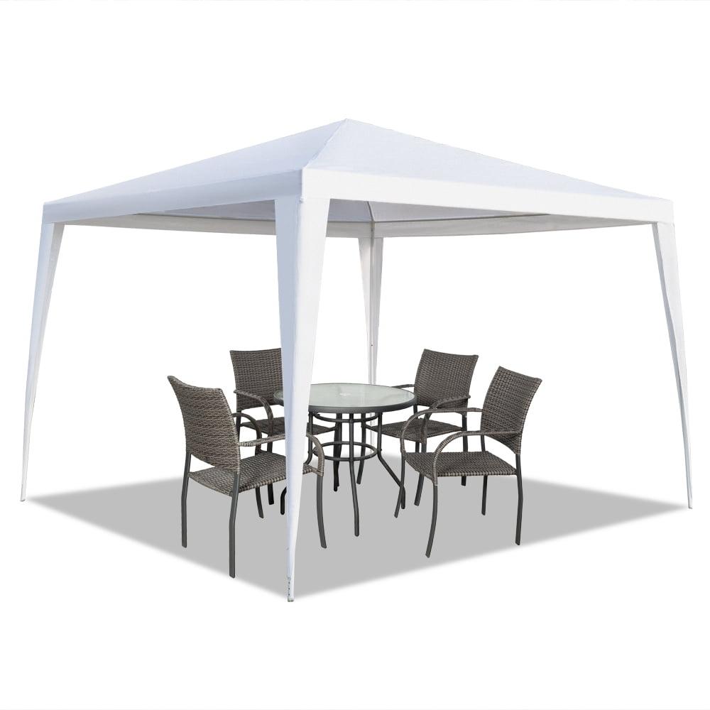 10'x10' Canopy Tent Outdoor Canopy Party Wedding Tent Gazebo for Wedding Party,White