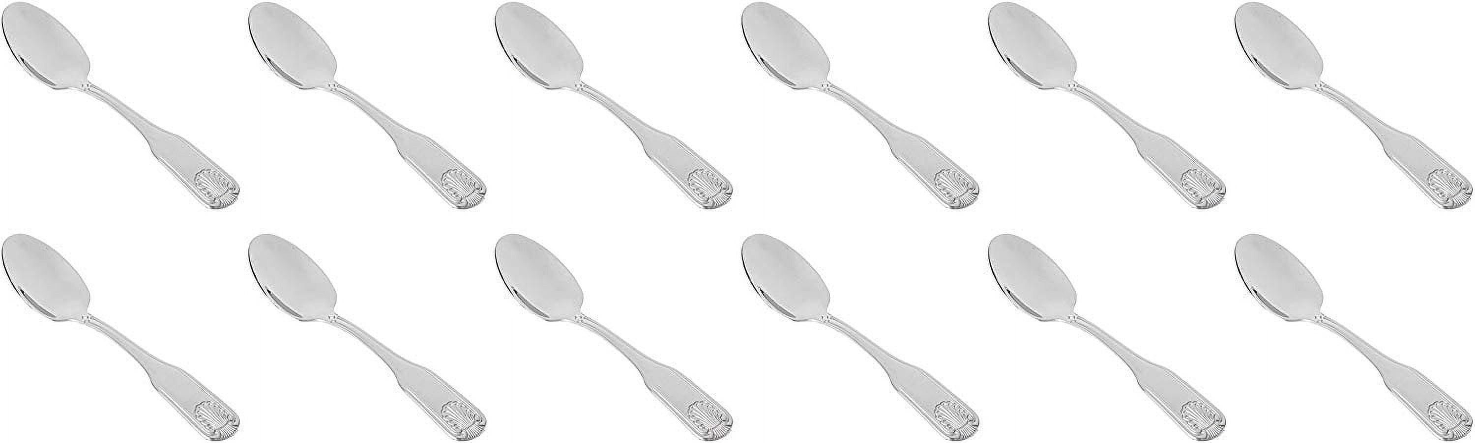 Winco Toulouse Stainless-Steel Teaspoon, Extra Heavyweight, 7.5" (12 Pack) (Set of 12)