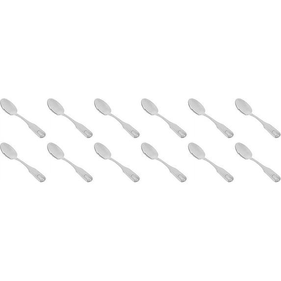 Winco Toulouse Stainless-Steel Teaspoon, Extra Heavyweight, 7.5" (12 Pack) (Set of 12)