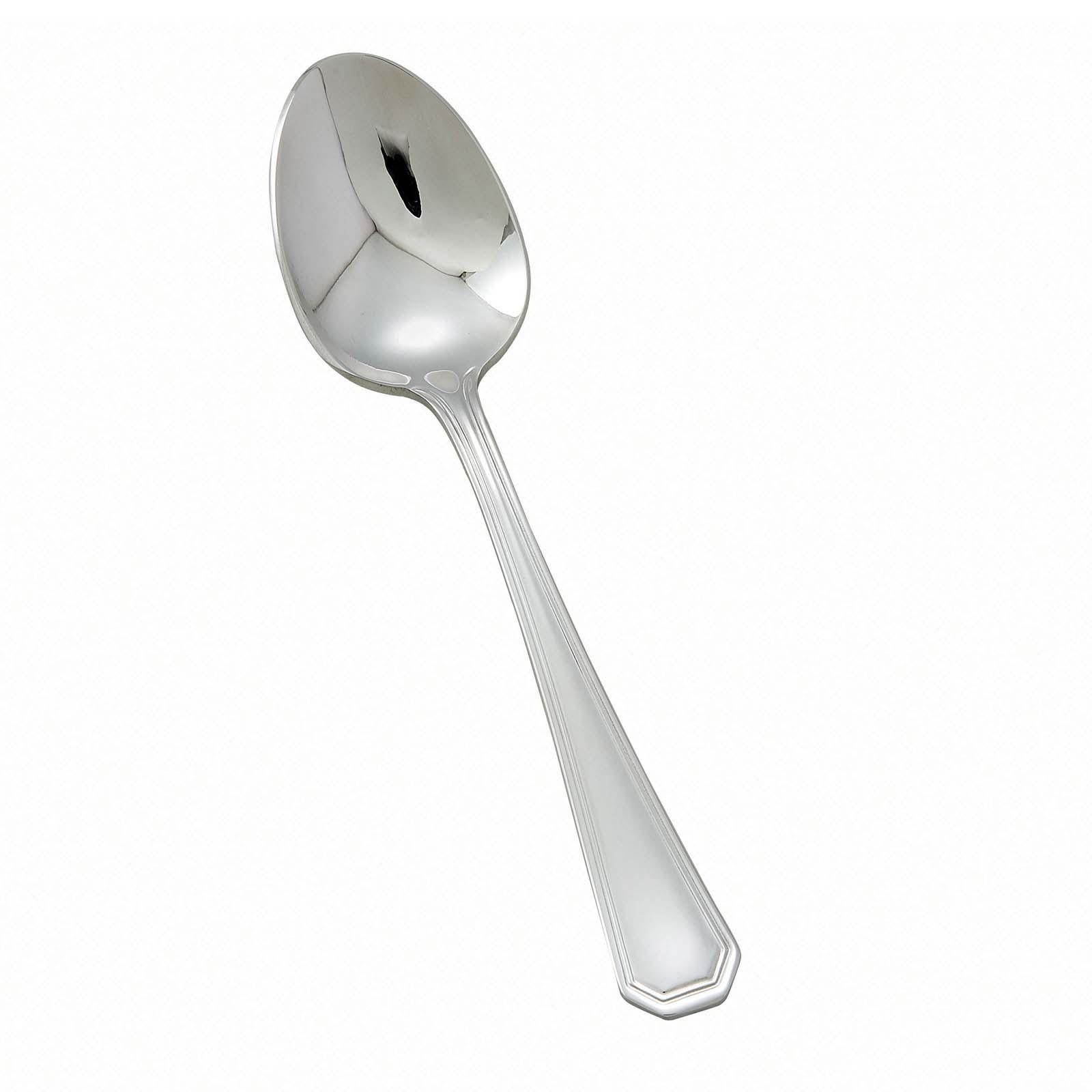 Winco Victoria Stainless-Steel Teaspoon, Extra Heavyweight, 7.25" (12 Pack) (Set of 12)
