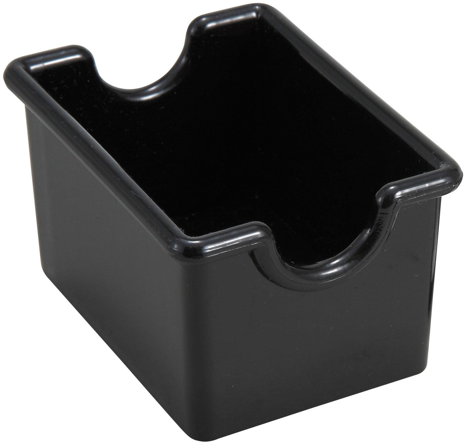 Black Durable Plastic Sugar Packet Holder Set