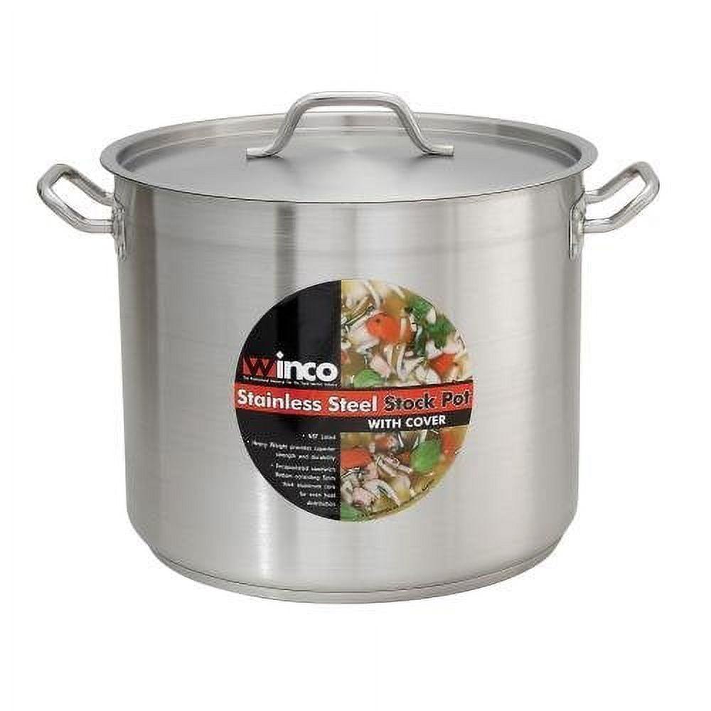 Winco Stock Pot with Cover, Stainless Steel