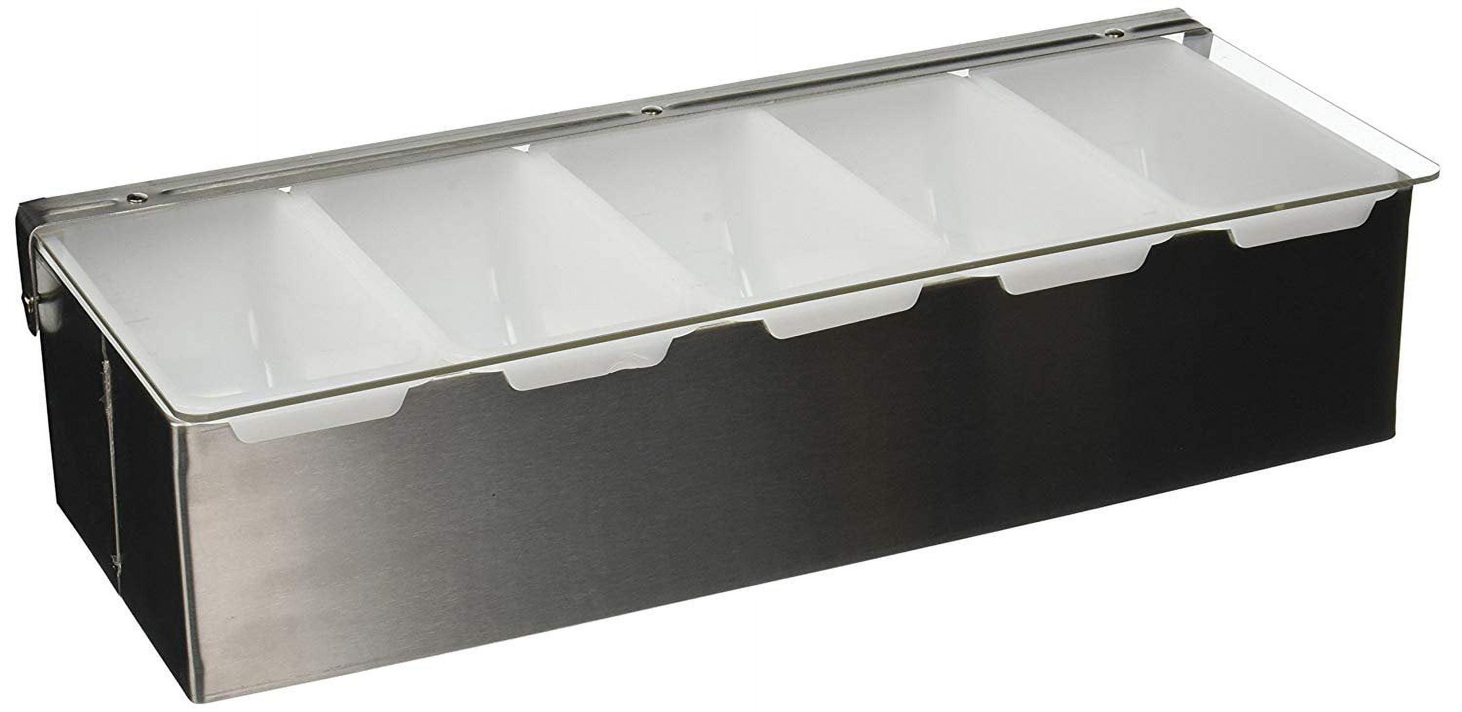 Winco Condiment Holder with Stainless Steel Base