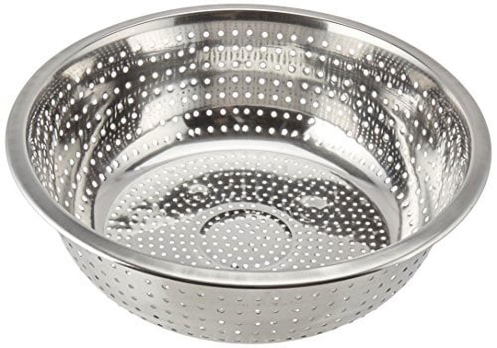 Winco 11-Inch Stainless Steel Chinese Colander with 2.5mm Holes