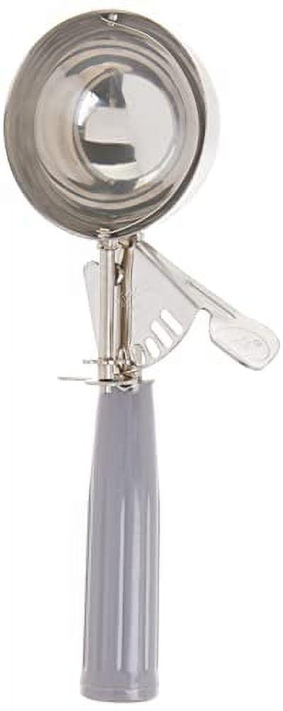 Gray Stainless Steel Ice Cream Disher with Lever, 4 oz