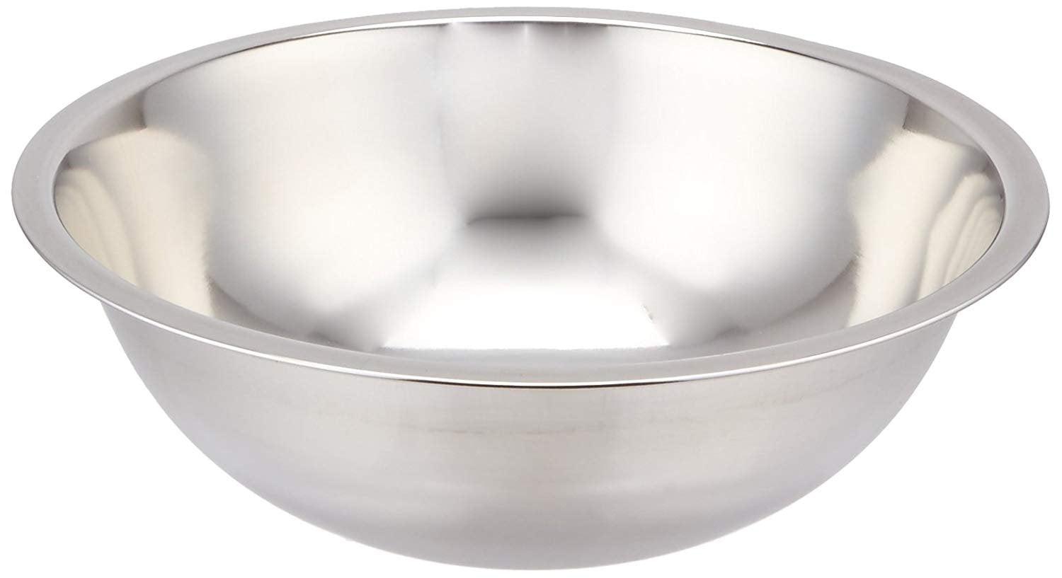 Winco Mixing Bowl, Economy, Stainless Steel, 3 Quart